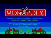 une photo d'Ã©cran de Monopoly sur Sega Master System